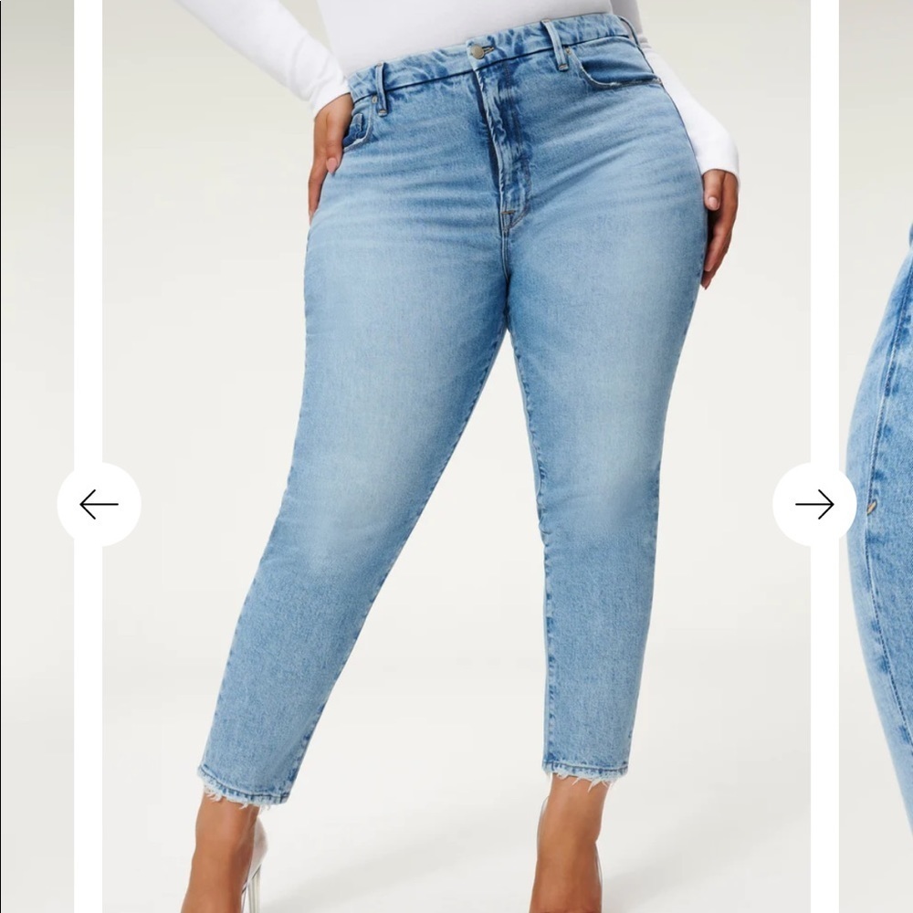 Good American The Weekender Jean Blue864 NWT 18 Plus Size Curvy